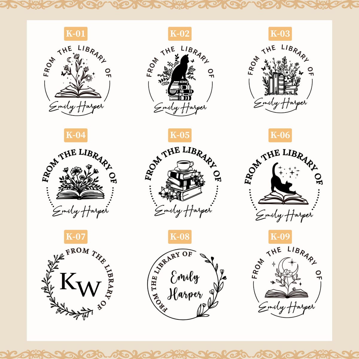 Custom Book Embosser – Personalized Book Stamp for Library or Ex Libris – Book Lover Gift – Literary Girl | Book Club Essentials - Etsy