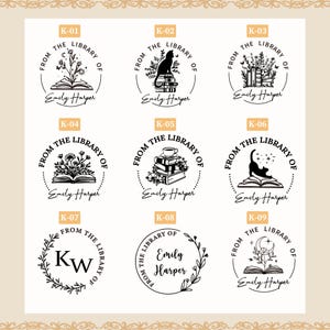 Custom Book Embosser – Personalized Book Stamp for Library or Ex Libris – Book Lover Gift – Gift for mom | Book Club Essentials image 2
