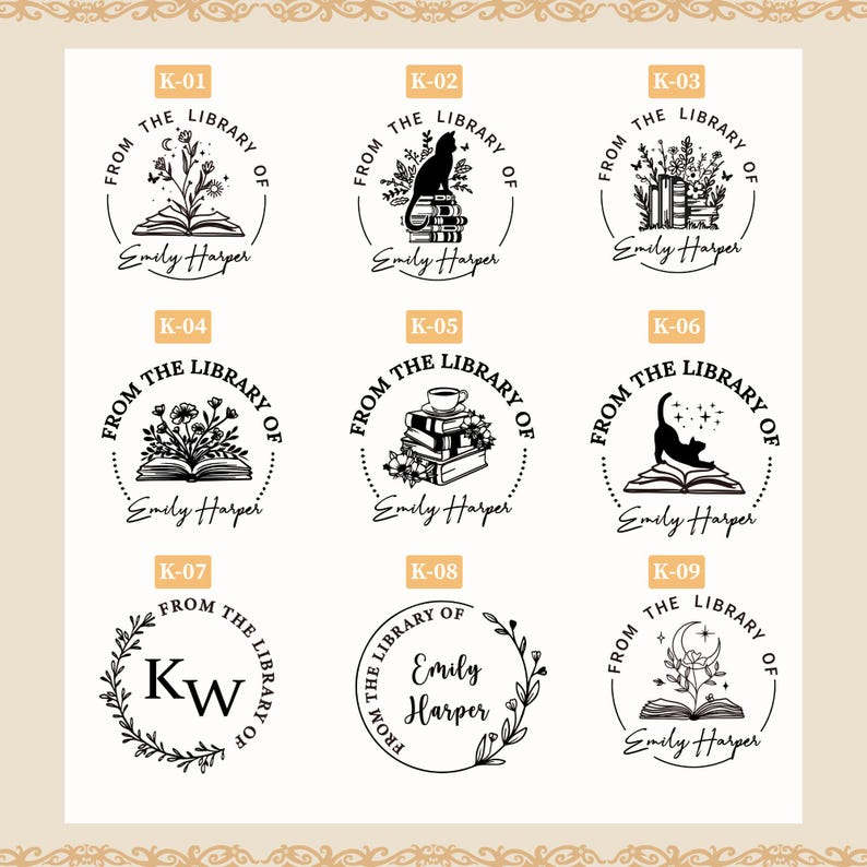 Custom Book Embosser – Personalized Book Stamp for Library or Ex Libris – Book Lover Gift – Gift for mom | Book Club Essentials image 2