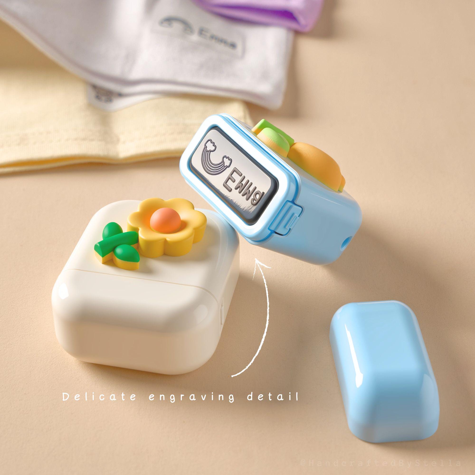 Custom Kid Name Stamp | Personalized Name Stamp for Kids Clothes | Kids T-shirt Stamp | Preschool Name Stamp | FABRIC STAMP