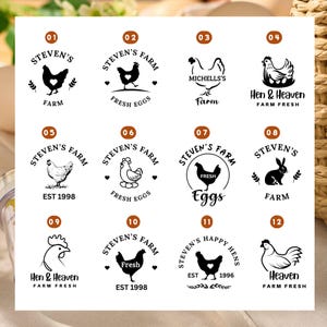 Custom Egg Stamp | Egg Stamp For Farmer, Personalized Eggs Stamp, Name Stamp, Chicken Egg Stamp