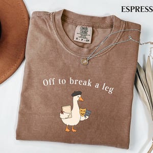 Comfort Colors Theatre Teacher Shirt, Drama Teacher Tee, Theater Club Gift, Musical Theatre T-Shirt, Stage Crew Shirt, Funny Goose Tee image 2