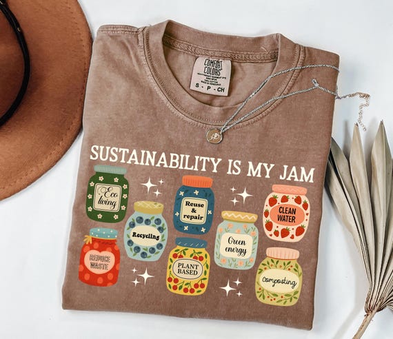 Comfort Colors Sustainability Shirt, Eco Friendly Tee, Green Living Top, Climate Change Awareness Shirt, Environmental Activist Gift Tee