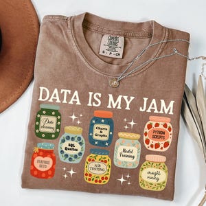 Data Shirt, Comfort Colors SQL and Python Tee, Charts and Graphs Shirt, Data Scientist Gift Tee, A/B Testing Machine Learning Tech Nerd Tee