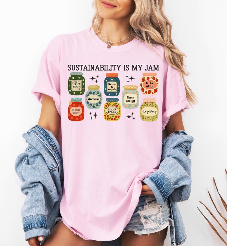Comfort Colors Sustainability Shirt, Eco Friendly Tee, Green Living Top, Climate Change Awareness Shirt, Environmental Activist Gift Tee image 5