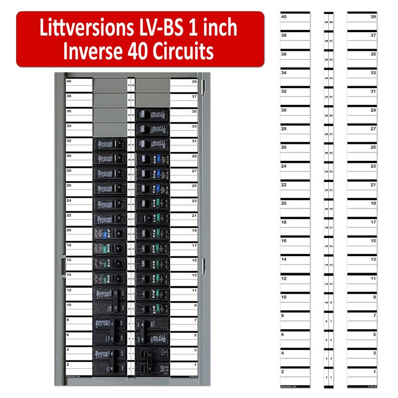 Printable Fuse Box Labels LV Fuse Box Circuit Breaker Panel Directory Labels Decals Stickers for ...