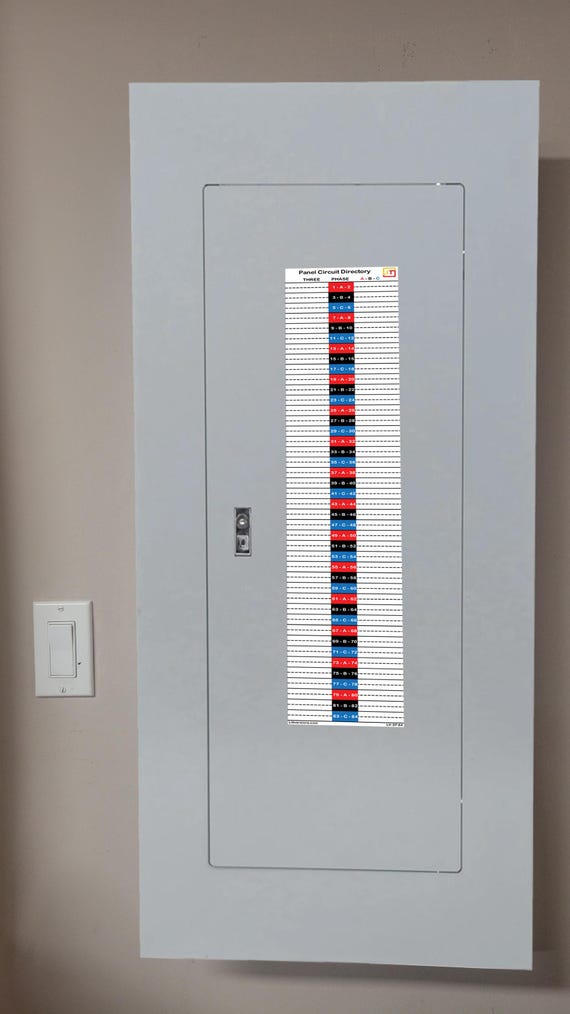 Three Phase Voltage & Conduit Markers – Electrical Stickers / Decals / Labels, USA Made