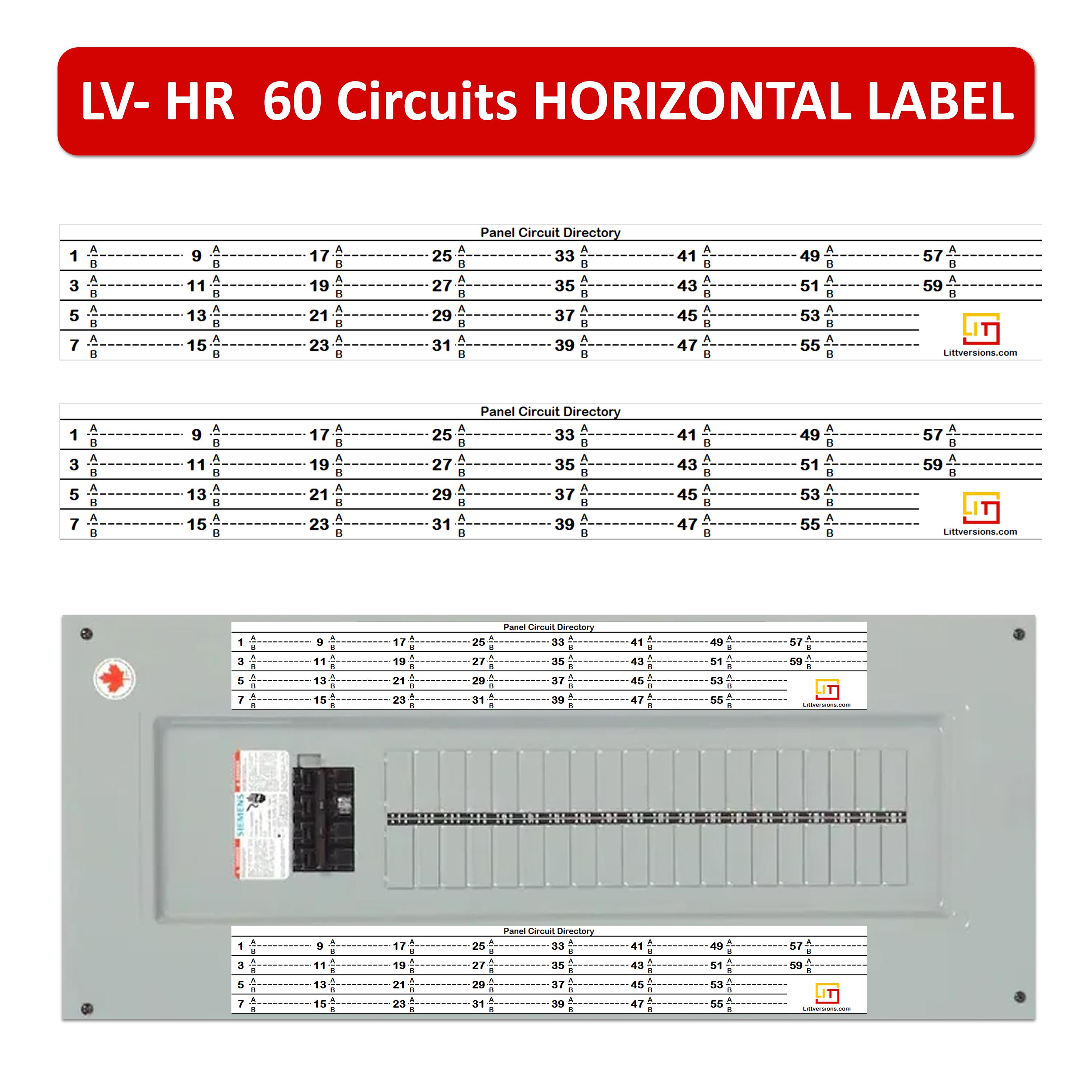 Fuse Panel Sticker LV Fuse Box Circuit Breaker Panel Directory Labels Decals Stickers for ...