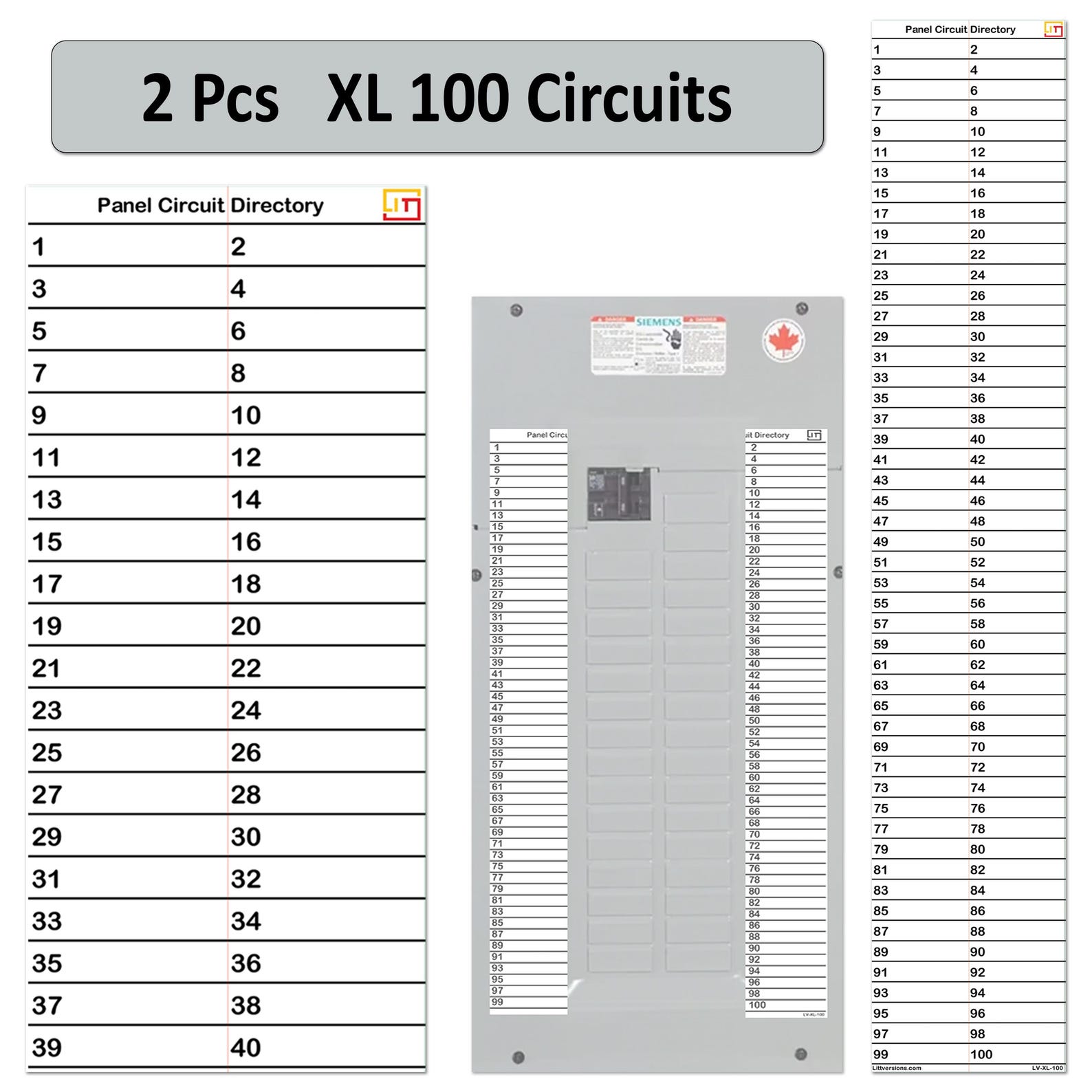 Fuse Panel Sticker LV Fuse Box Circuit Breaker Panel Directory Labels Decals Stickers for ...