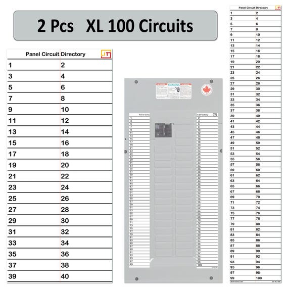 Breaker Panel Labels Electrical Box Sticker Numbers Breaker