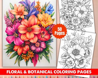 Blommor och botaniska målarbilder | 50 eleganta naturdesigner