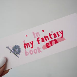 In My Fantasy Book Era Bookmark | Fantasy Bookmark | Book Lover | Bookish Gift | Fantasy Books | Reader | Fantasy Lover | Romantasy