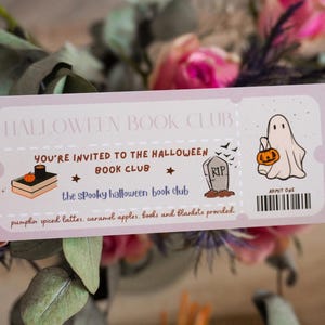 Halloween Fall Book Club Bookmark | Halloween Bookmark | Book Lover | Bookish Gift | Spooky Books | Halloween