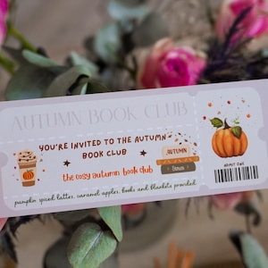 Autumn Book Club Bookmark | Autumn Bookmark | Book Lover | Bookish Gift | Spooky Books | Fall