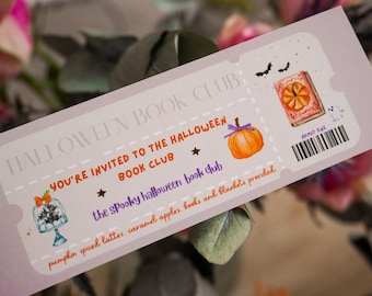 Halloween Book Club Bookmark | Halloween Bookmark | Book Lover | Bookish Gift | Spooky Books | Halloween
