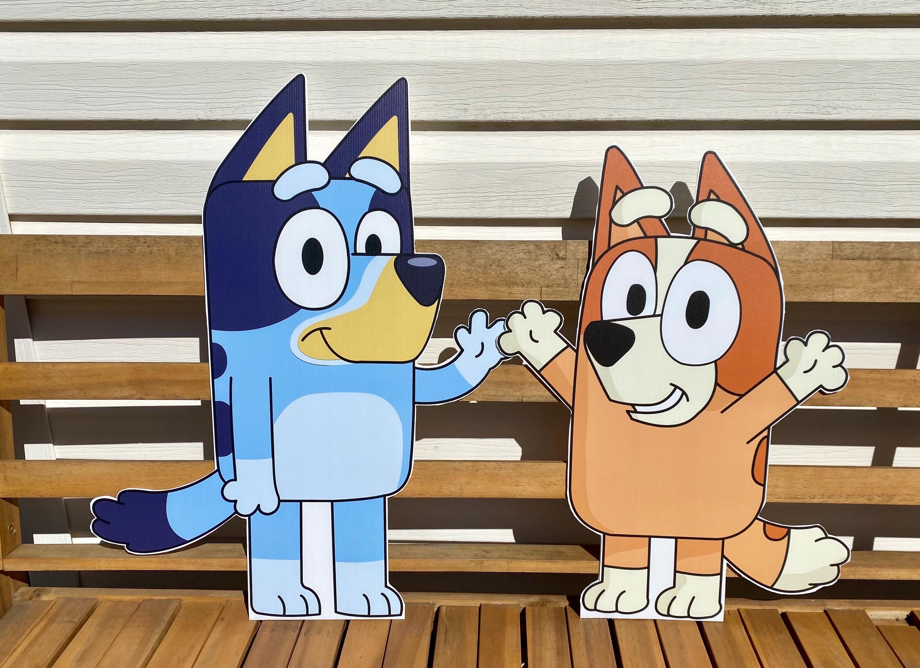 Bluey & Bingo Weatherproof Corflute Cutouts