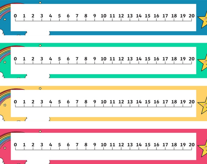 Printable Number Line 1 to 20 - Homeschool - Educational Resources ...