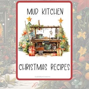Cartes de recettes de cuisine de Noël à imprimer avec de la boue - Stimuler la créativité et l'apprentissage de saison