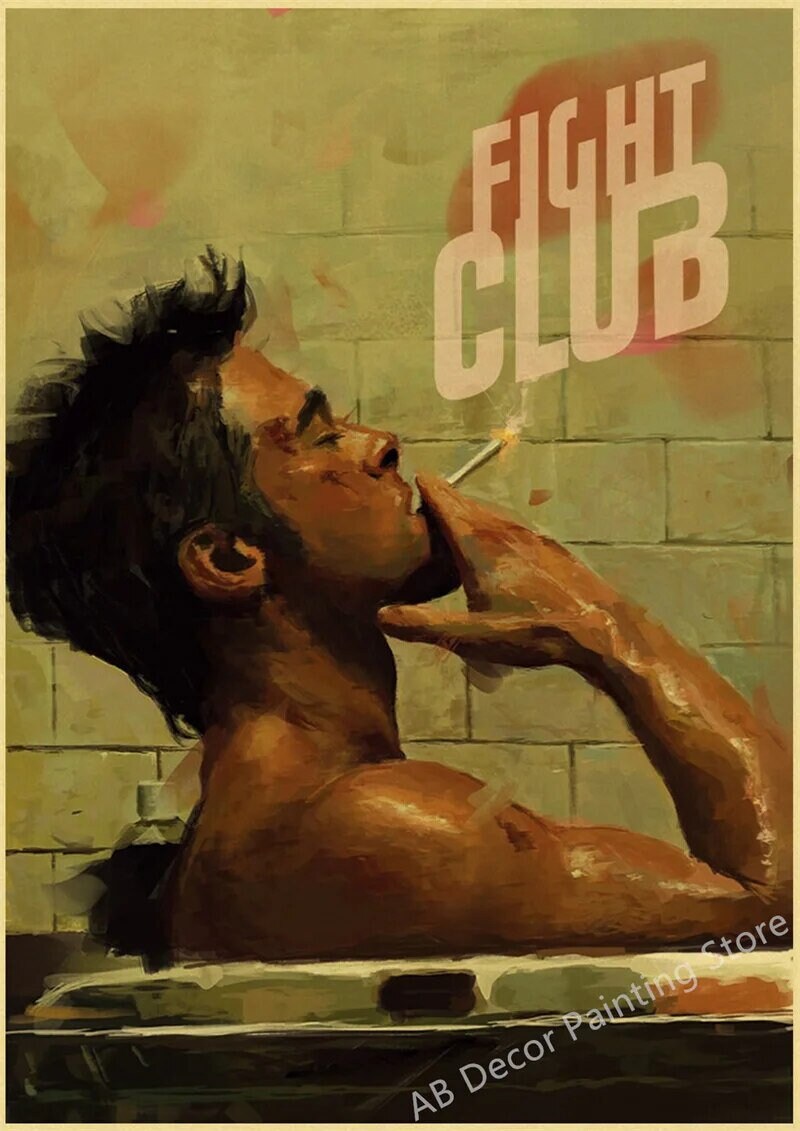Discover Fight Club Wall Poster - A3/16.5x11.8 Inch Movie Art Decor
