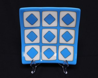 114-Fused Glass Plate Geometric