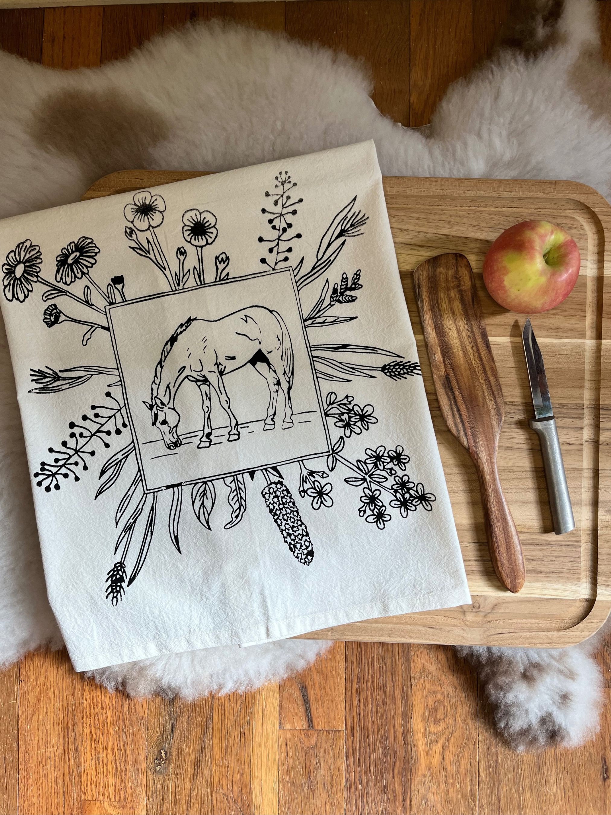 Etsy linen tea towels hot sale