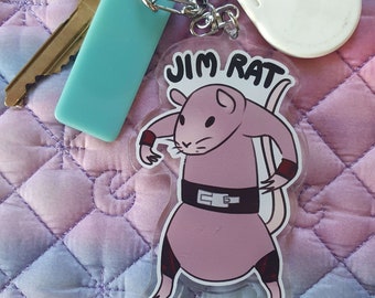 Jim rat acrylic keychain