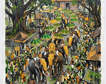 processione di Thrissur Pooram