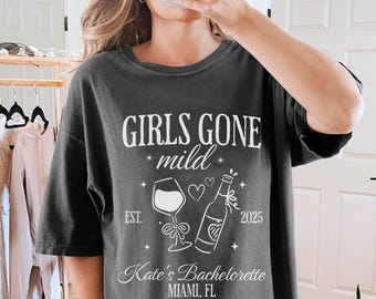 Girls Gone Mild Bachelorette Party Shirts, Matching Bachelorette Shirt, Slumber Party Bachelorette, Bridesmaid Shirts Comfort Colors Gift