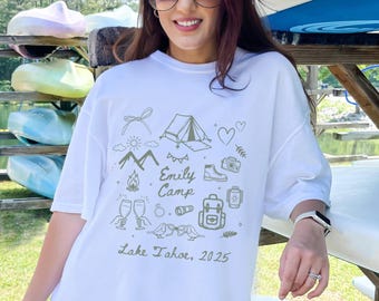 Personalized Bachelorette Camping Shirts, Hiking Bachelorette Shirt, Bride Shirts Camp Theme, Camp Bachelorette Party Shirt, Camp Bach Gifts