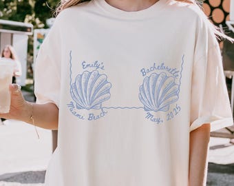 Custom Bachelorette Shirts Beach, Bachelorette Party Beach Shirt, Personalized Bachelorette Gifts For Bridesmaid, Coastal Bachelorette Beach