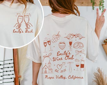 Wine Bachelorette Party Shirts, Custom Winery Bachelorette Shirt,  Wine Bachelorette Party Gifts, Bachelorette Wine Party, Wine Club Shirts
