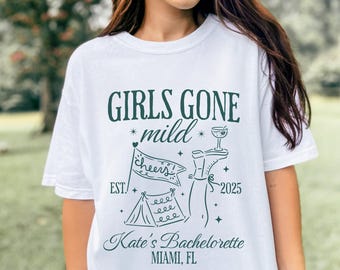 Girls Gone Mild Bachelorette Party Shirts, Cabin Bachelorette Shirts, Camp Bachelorette Shirt, Camp Themed Bachelorette Gifts For Bridesmaid