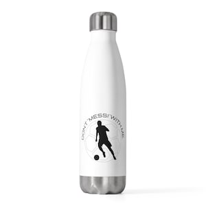 Bouteille isotherme Soccer 20 oz, bouteille d&#39;eau Soccer Messi