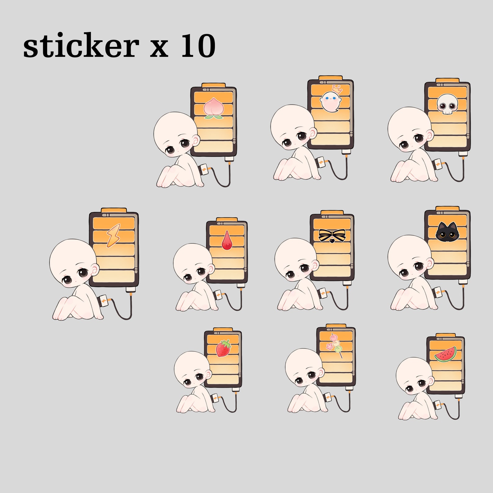 Digital Chibi Bases |chibi Poses Chibi Figure|chibi Template| Adopt ...