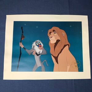 Disney lion sales king lithograph value