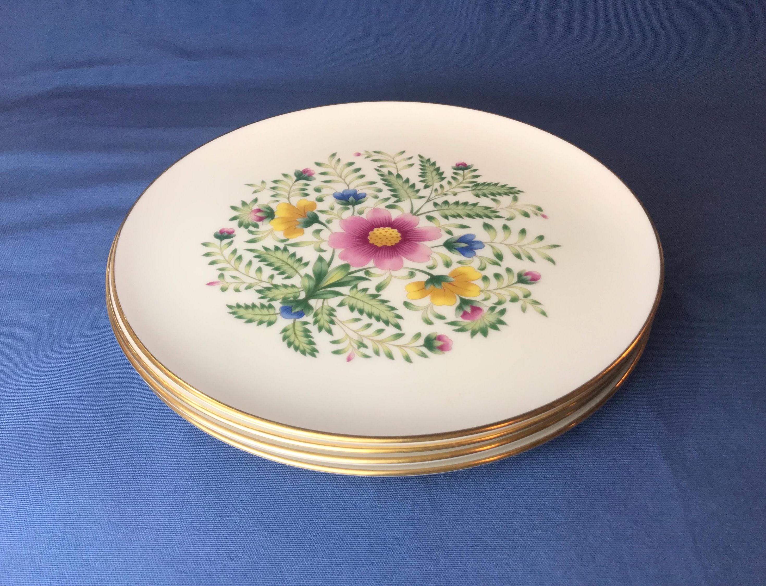 ♥値下げ♥ロジーナクィーンズ　アンティークフルーツ　プレート２枚セット 英国製クイーンアンの華やかなカップ&ソーサー