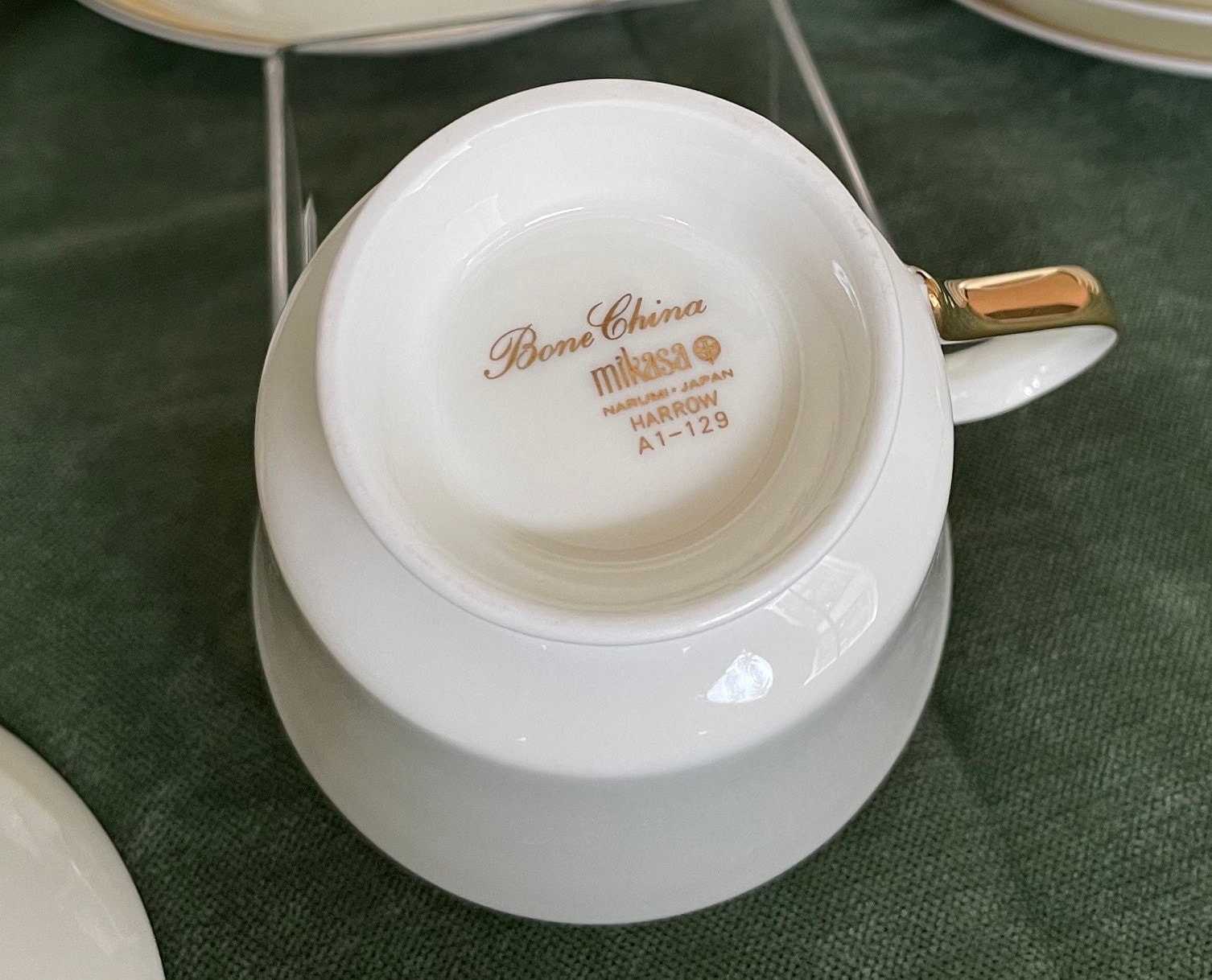 Mikasa Narumi Japan Harrow Bread Plates and Teacup & Saucer Sets. 12 of