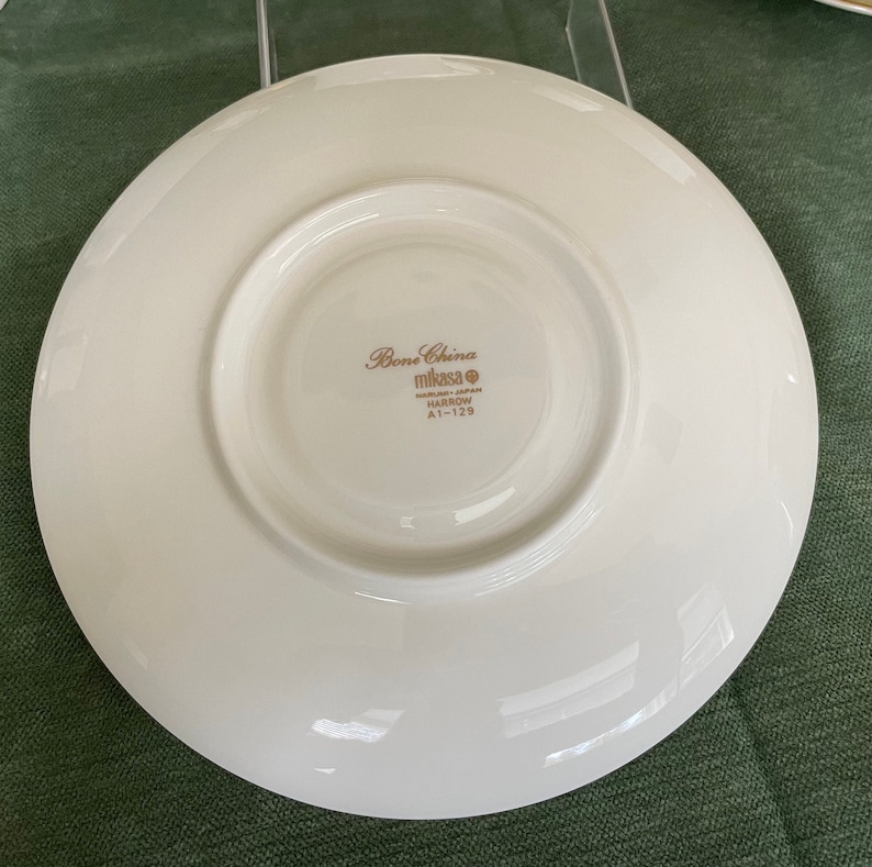 Mikasa Narumi Japan Harrow Bread Plates and Teacup & Saucer Sets. 12 of