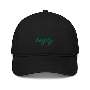 Bogey Embroidered Hat - Golf Dad Hat l Golf Hat | Golf Gift | Organic Hat | Golf Gift | Boyfriend Golf Hat | Husband Golf Hat | Retro Hat