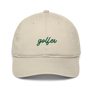 Golfer Embroidered Hat - Golf Dad Hat l Golf Hat | Golf Gift | Organic Hat | Golf Gift | Boyfriend Golf Hat | Husband Golf Hat | Retro Hat