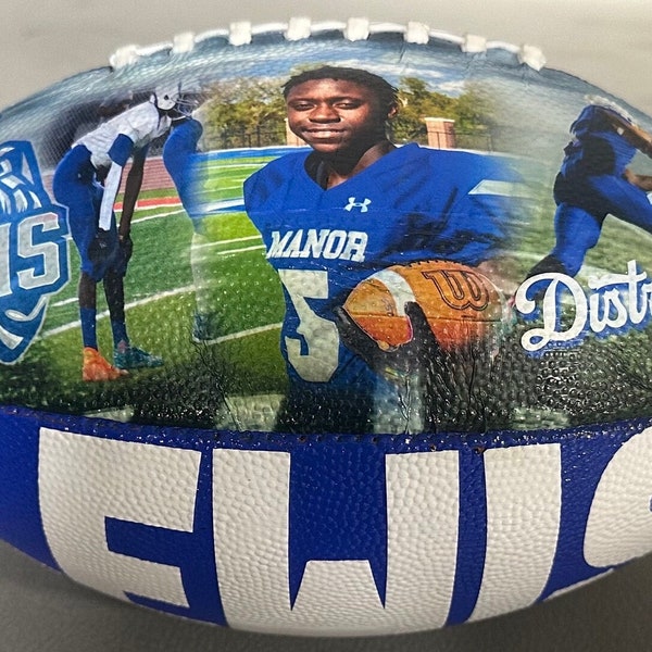 Personalized Football with Custom Photo, Photo Football Gift, Football Memorabilia, Sports Fan Gift, Unique Gift Idea