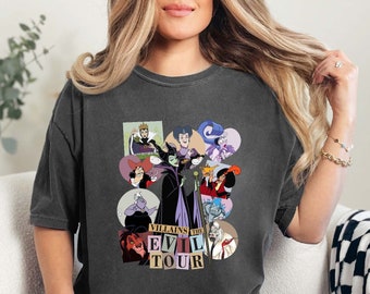 Comfort Colors® Villains The Evil Tour Shirt, Disney Evil Queen Shirt, Disney Shirt, Disney Princess Shirt, Disney Evil Witch Shirt