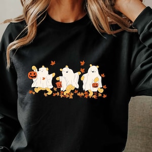 Retro Pooh Ghost Halloween Shirt, Winnie The Pooh Halloween Shirt, Spooky Season Shirt, Pooh Shirt, Cute Fall Shirt, Halloween Unisex Shirt