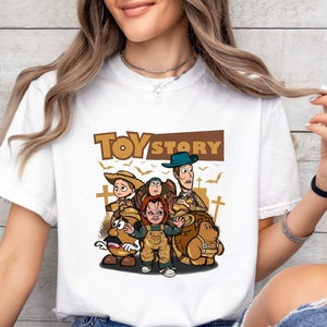 Comfort Colors® Disney Halloween Shirt, Toy story skeleton Halloween Shirt, Halloween Shirt, Disney Toy story Characters Halloween Tee