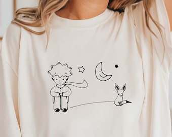 Comfort Colors Little Prince and Fox Graphic T-Shirt