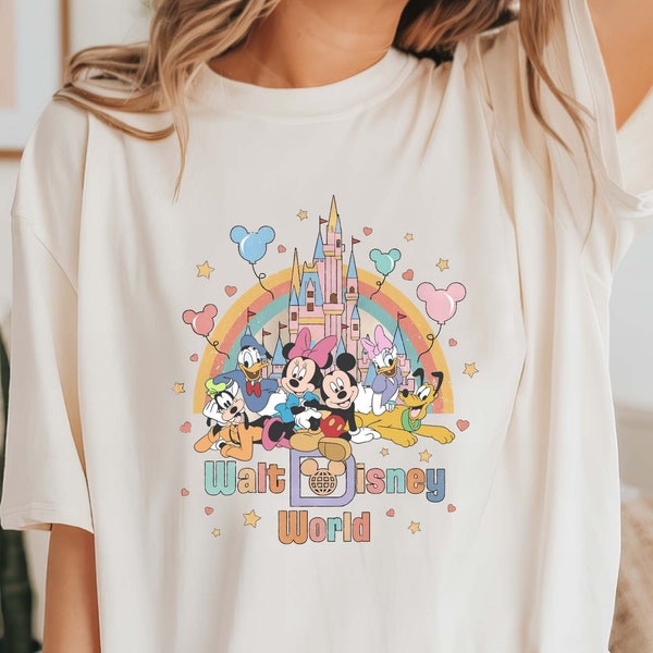 Comfort Colors® Walt Disney World T Shirt, Watercolor Castle Shirt, Disneyworld Shirt, Disney Trip Shirt, Disneyland Shirt, Disney Shirt