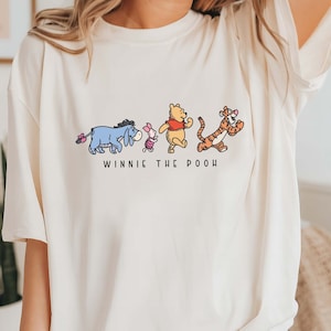 Comfort Colors® Winnie The Pooh T Shirt, Winnie The Pooh And Friends Shirt, Pooh Shirt, Disney Pooh T-Shirt, Disney Pooh Bear Shirt