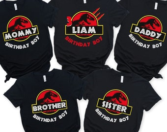 Custom Jurassic Park Birthday Boy And Girl Shirt, Personalized Jurassic Park Birthday Shirt, Custom Jurassic Park Family Shirt, Birthday Tee
