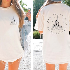 Comfort Colors® The Happiest Place One Earth Shirt, Magical Castle Shirt, Mickey Castle Shirt, Disney Vacation Shirt, Magical Kingdom Shirt