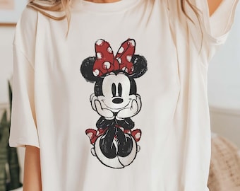 Comfort Colors Minnie Mouse Portrait Shirt, Disneyland Tee